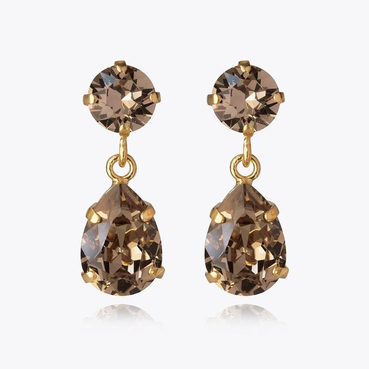 MINI DROP EARRING GOLD  Greige