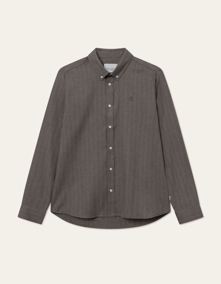 Desert Reg Stripe Shirt  Mountain Grey/Ivory