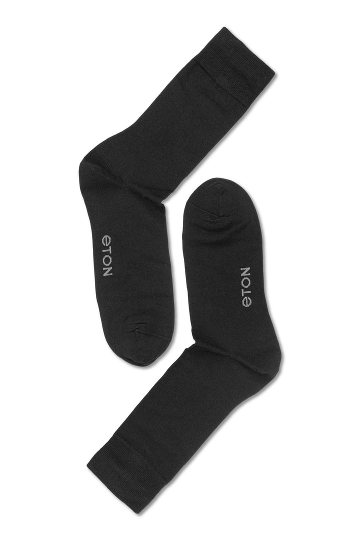 Eton Cotton/Cashmere Blend  Black