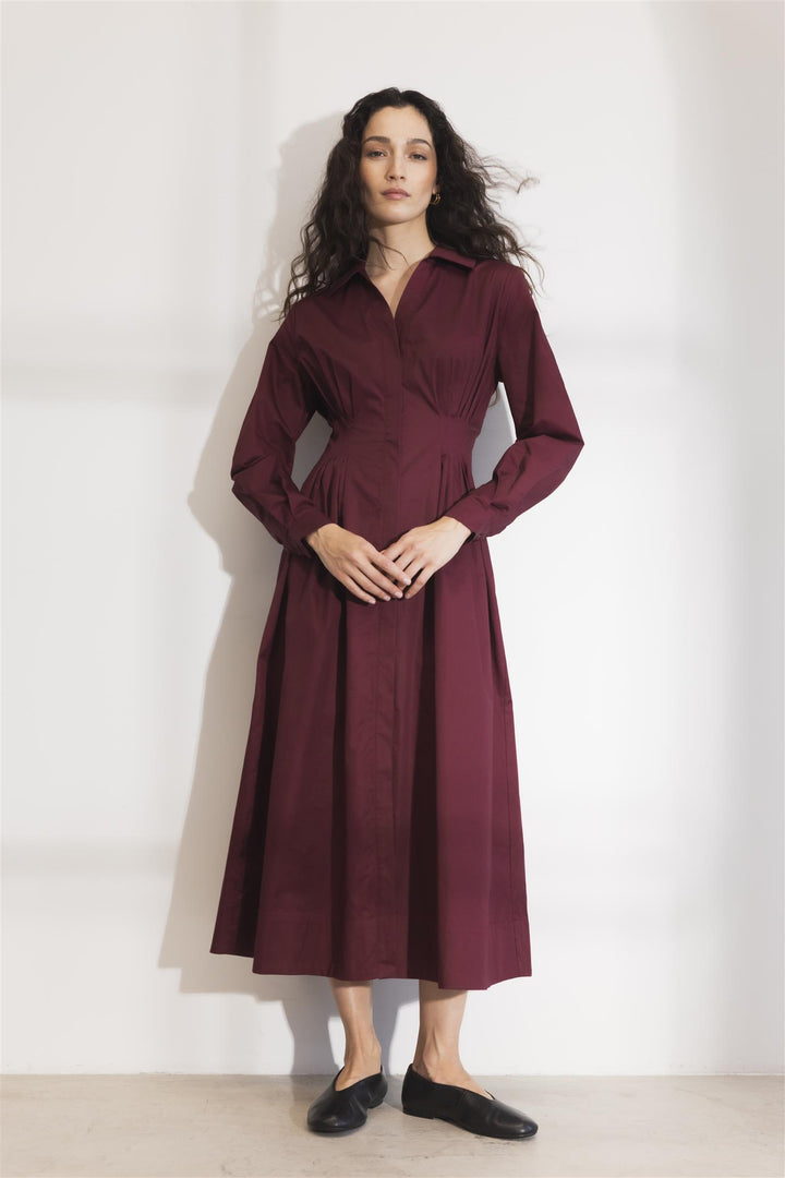 Noelle Dress Dark Red