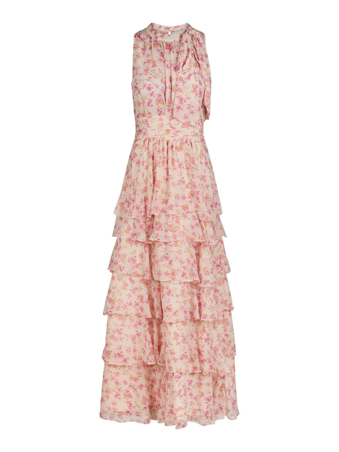 Marli Flower Chiffon Dress  Rose