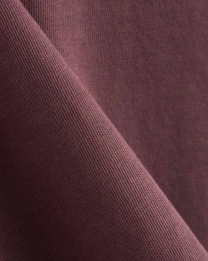 ROCKY CROPPED TEE  Washed Burgundy
