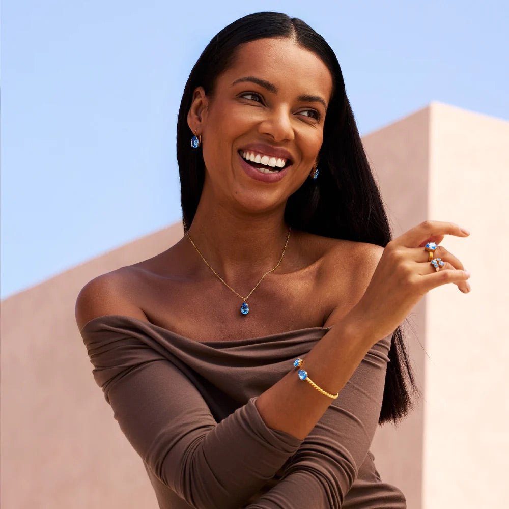Mini drop necklace  Recreated Iceblue