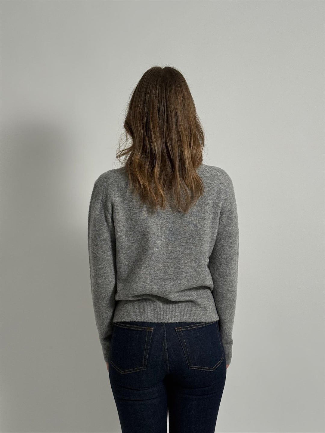 Nor short cardigan 7355  Grey Mel.