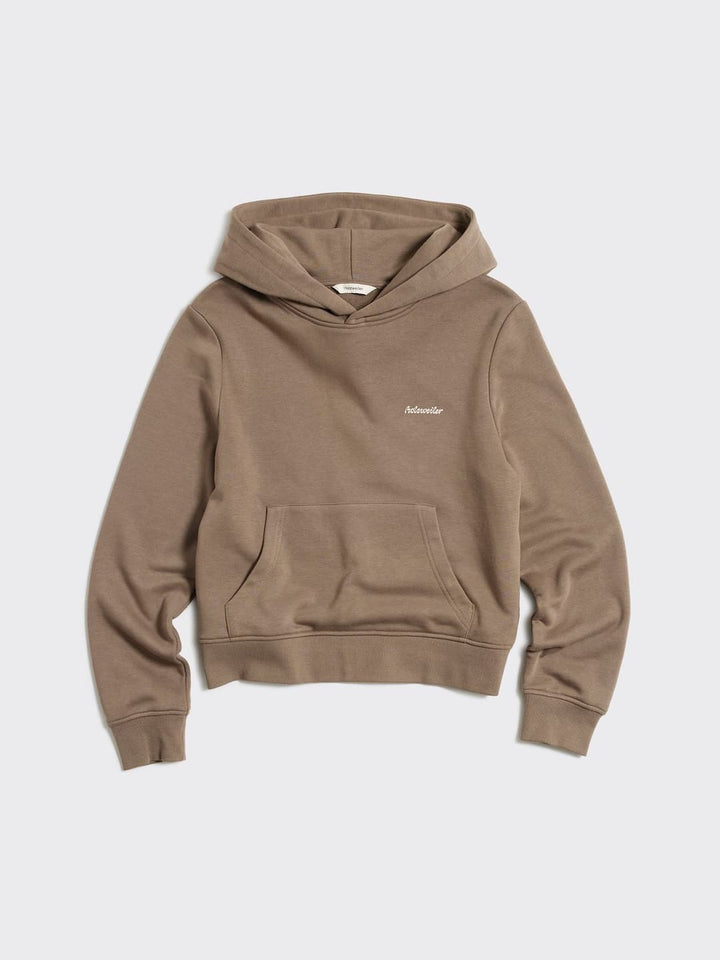 W Regular Light Hoodie  Taupe