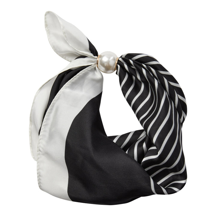 PearlCC Scarf  Black Stripe