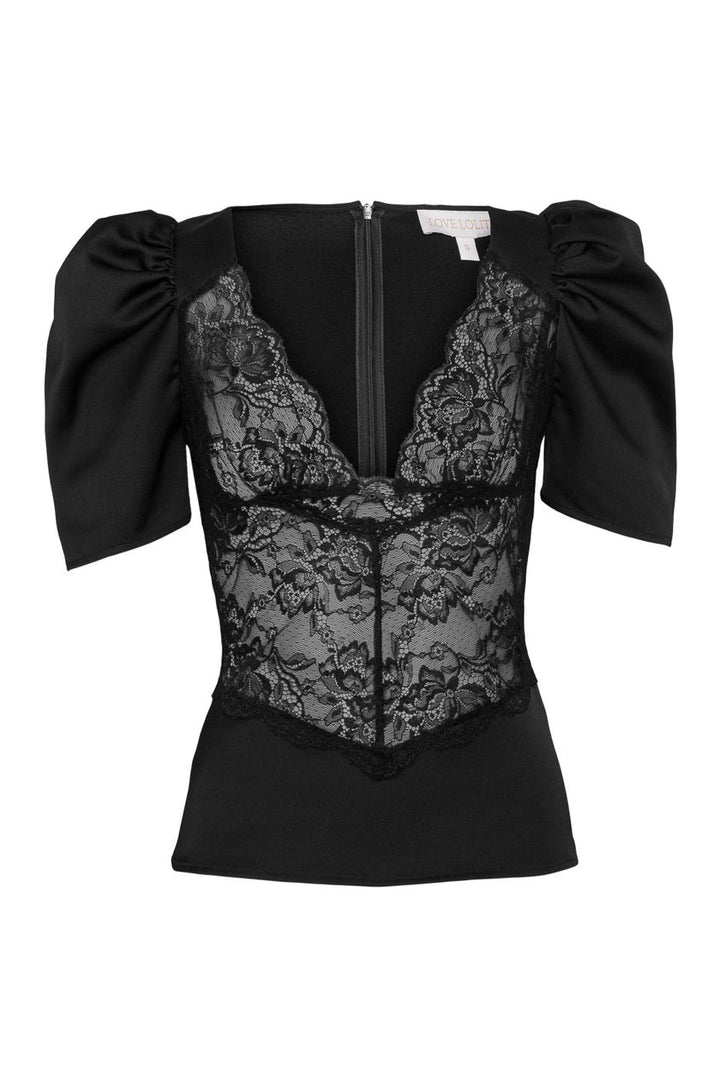 francis top  Svart