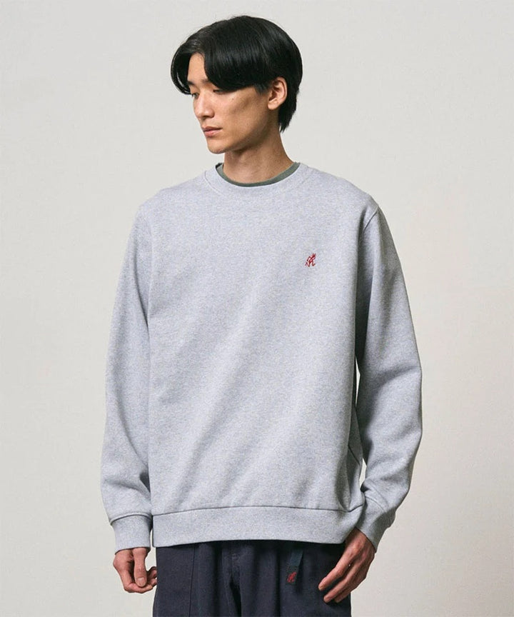 ONE POINT CREW SWEATSHIRT  Grey Heather