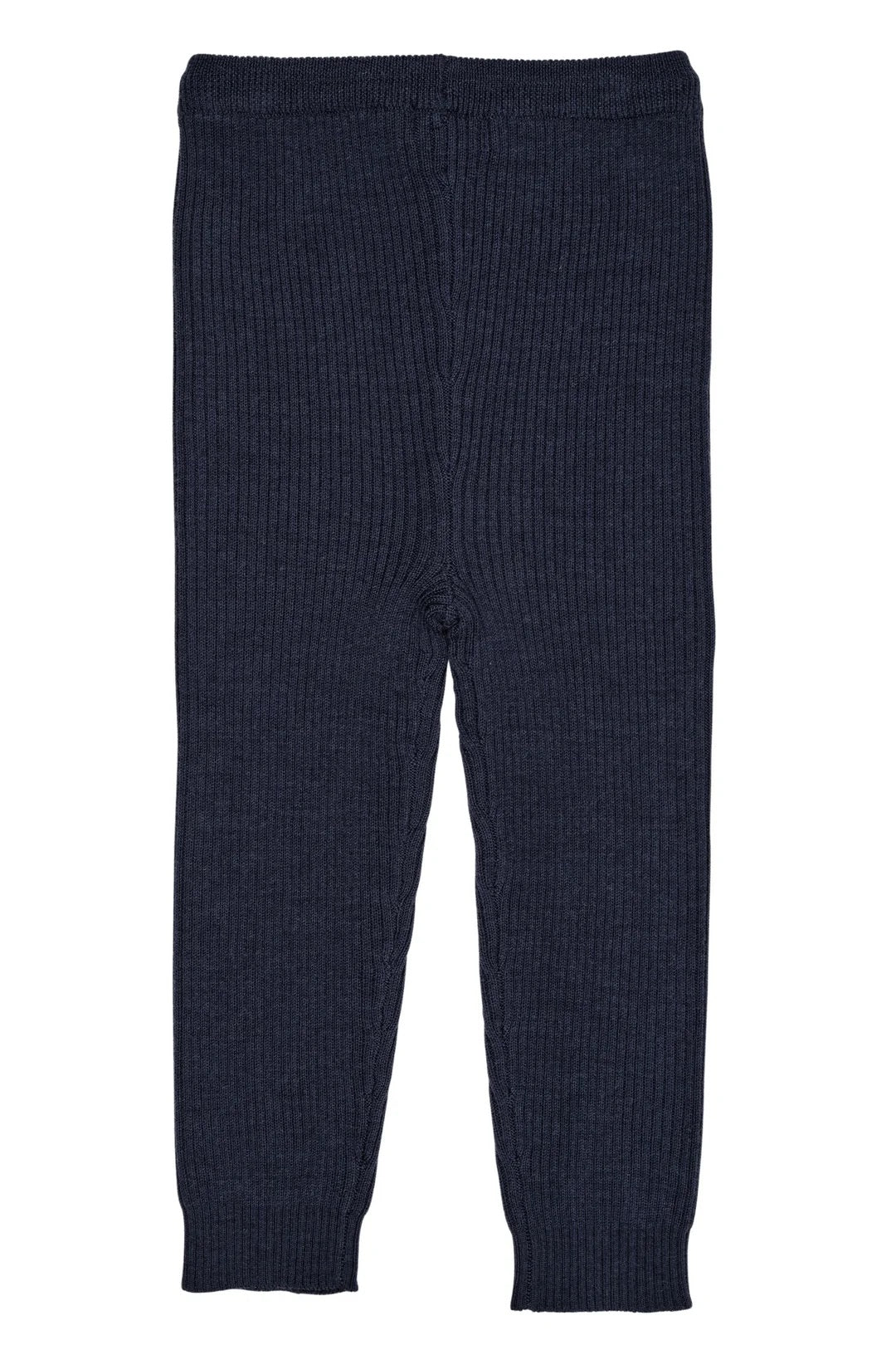 MERINO CLASSIC RIB LEGGINGS W. DRAWSTRINGS  Navy
