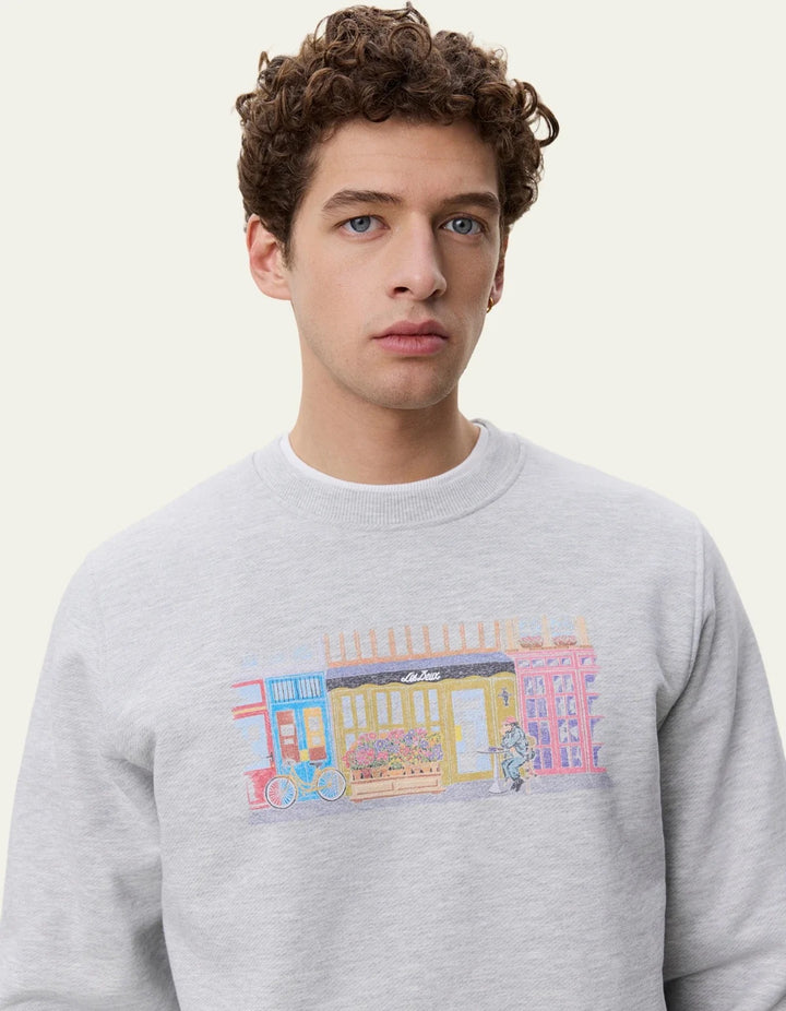 Market Sweatshirt  Snow Melange