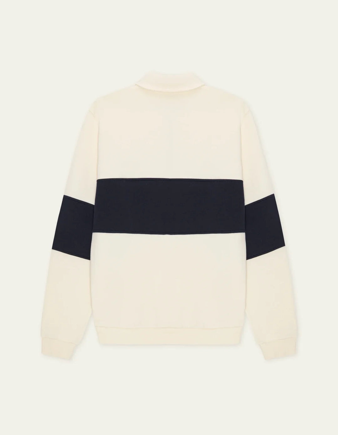 Zipper Rugby Sweatshirt  Ivory