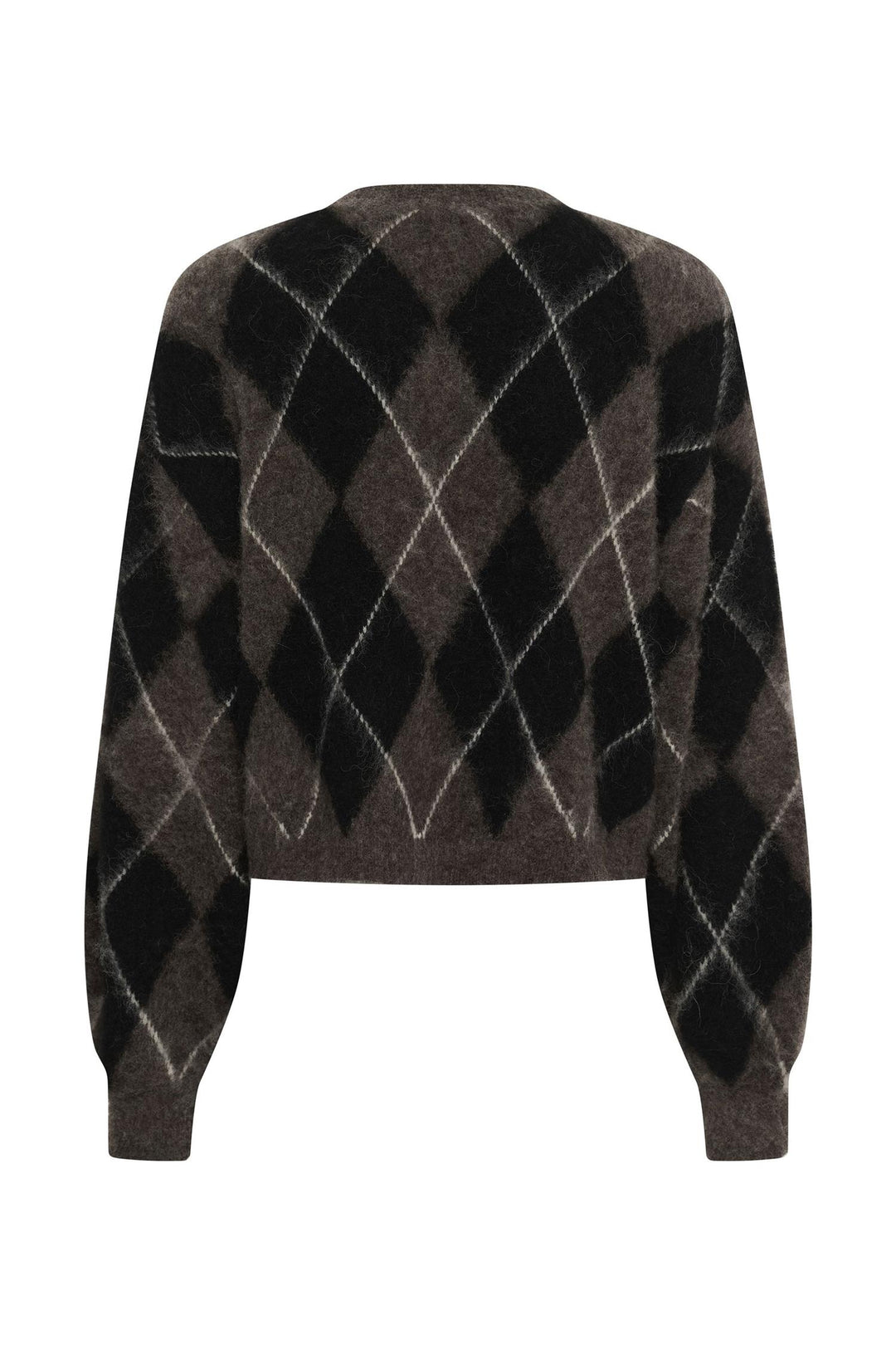 Sida Multi Cardigan  Black/Chestnut/Ivory