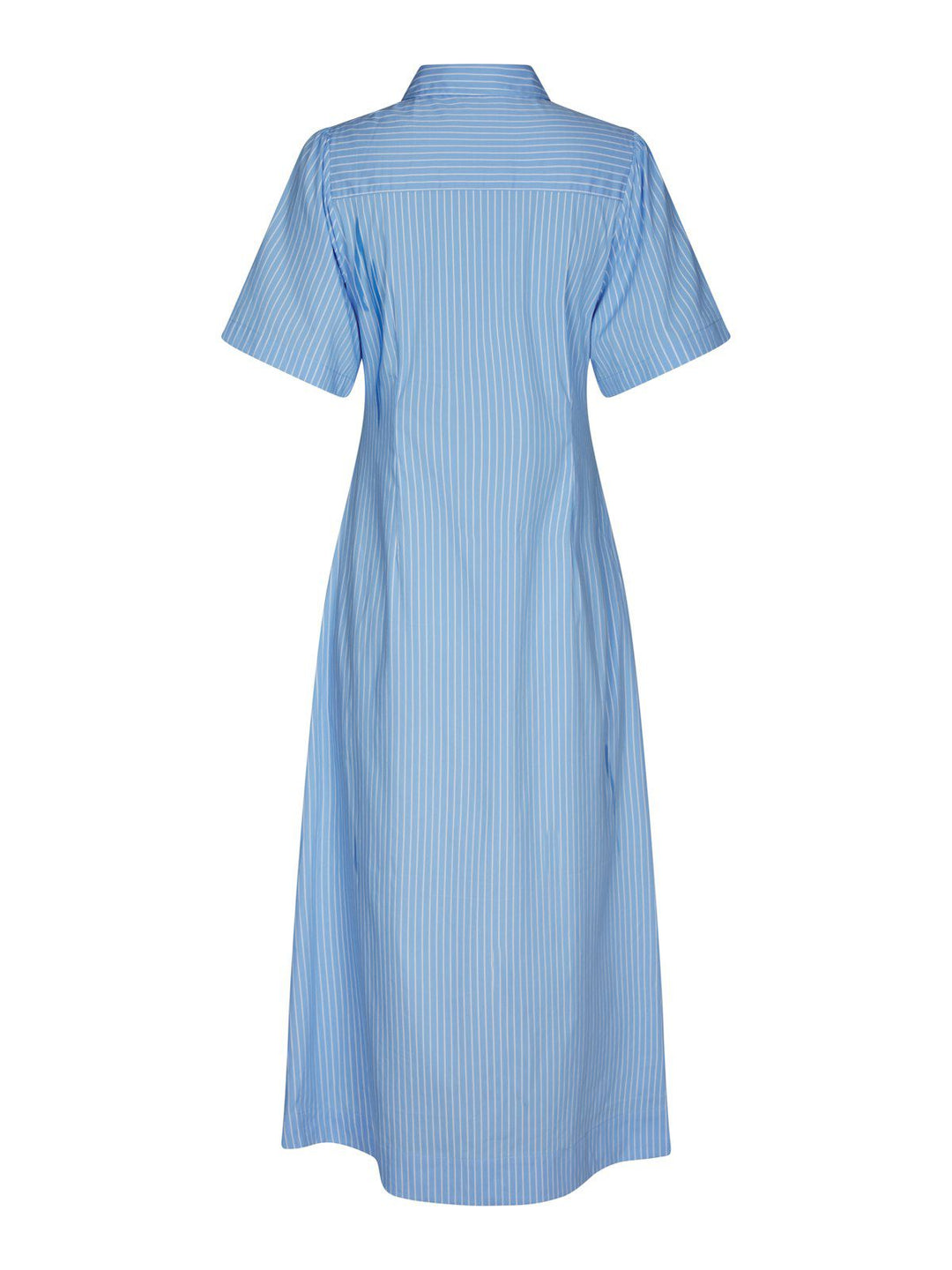 Baia Stripe Poplin Dress  Light Blue
