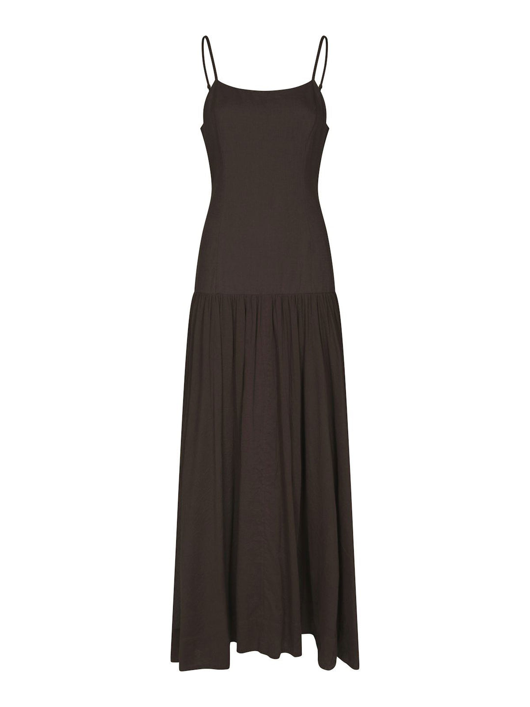 Jackie S Voile Dress  Dark Brown
