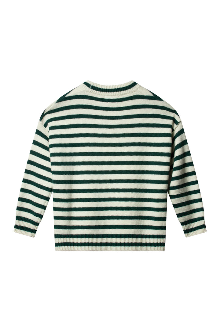 KAYNE Stripe  Offwhite/Ivy Green