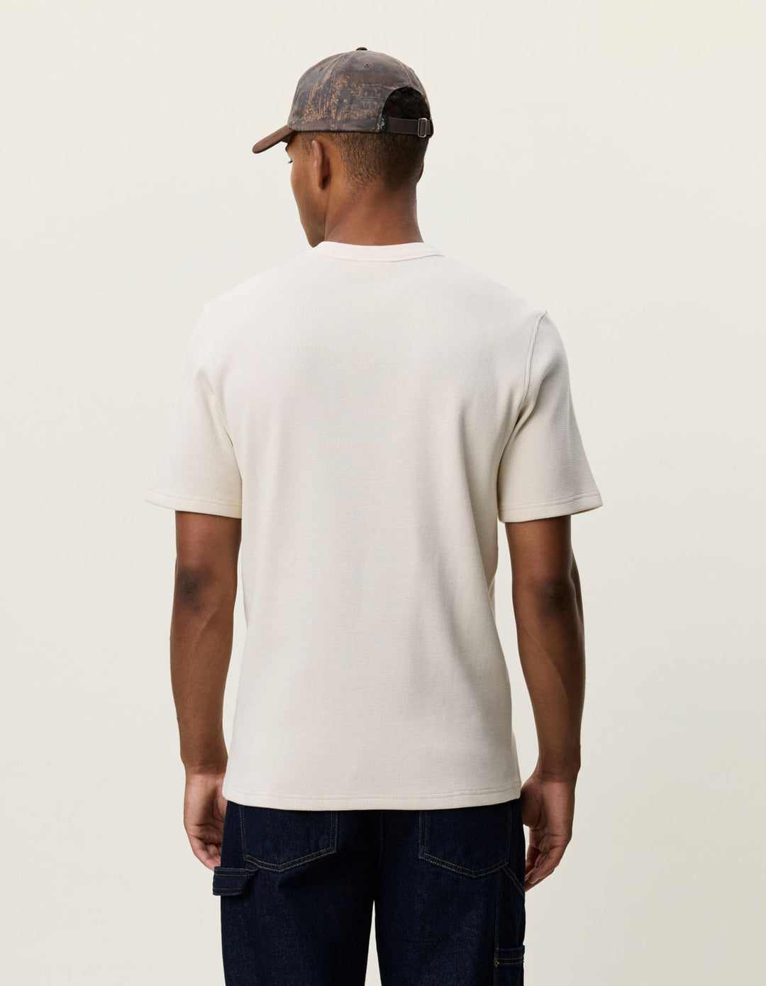 Label Waffle T-Shirt Ivory