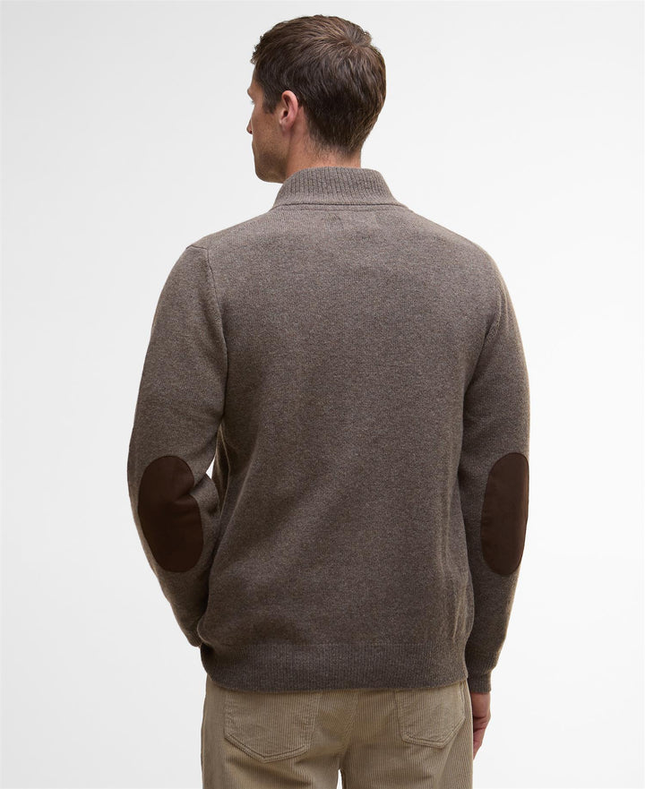 Barbour Ess Patch Zip  Dark Stone