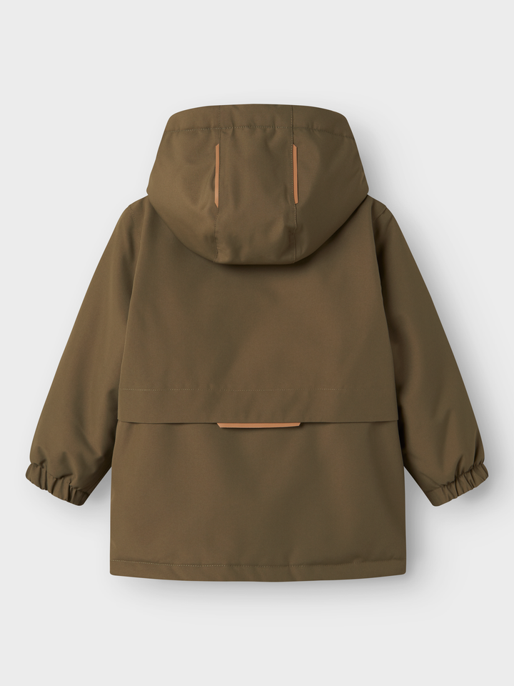 NMMLASNOW10 JKT SOLID FO LIL  Mørkegrønn
