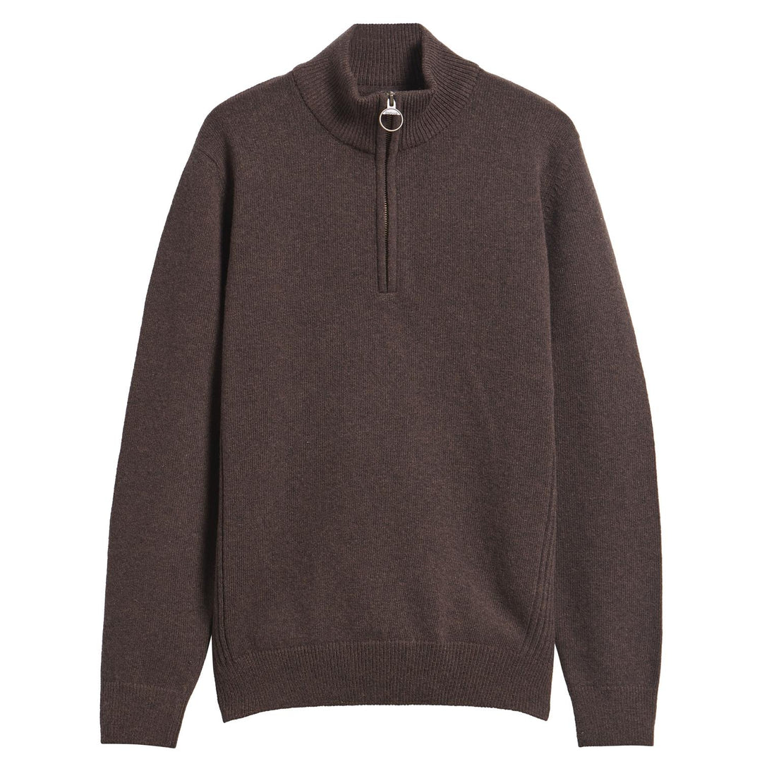 Barbour Holden Half Zip  Dark Oak
