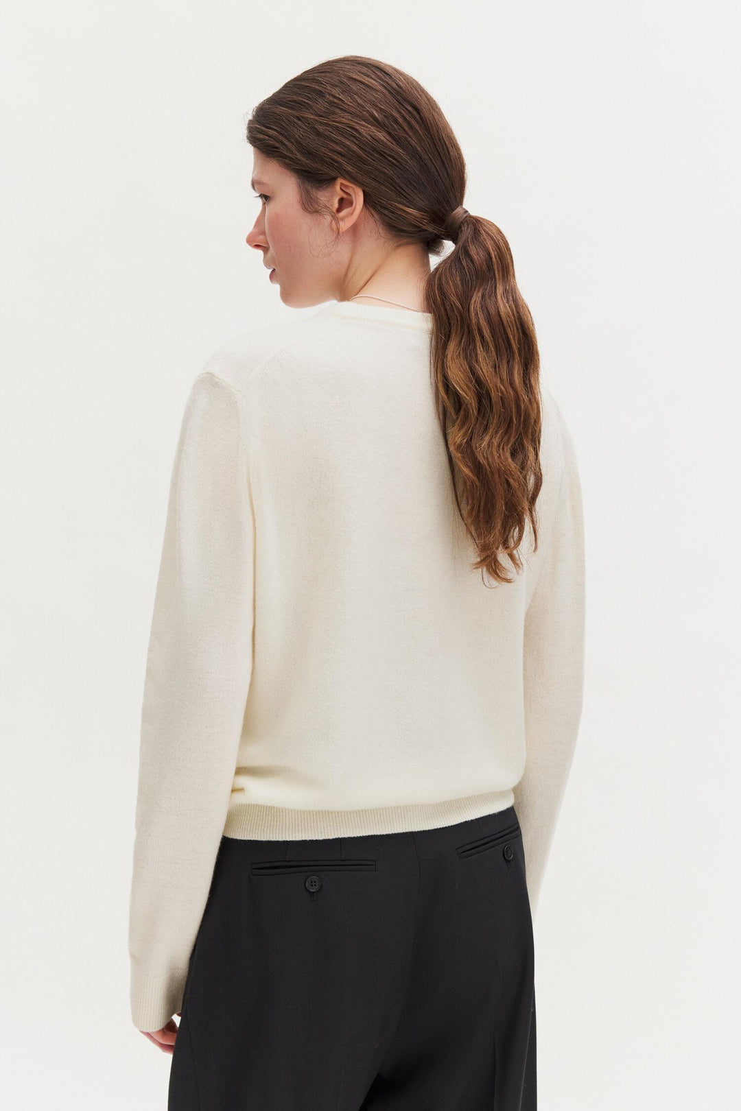 soft wool crewneck sweater  Off-White