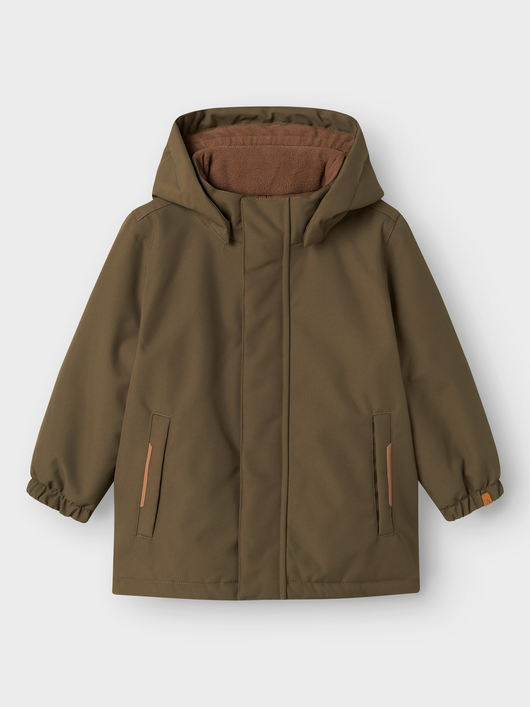 NMMLASNOW10 JKT SOLID FO LIL  Mørkegrønn