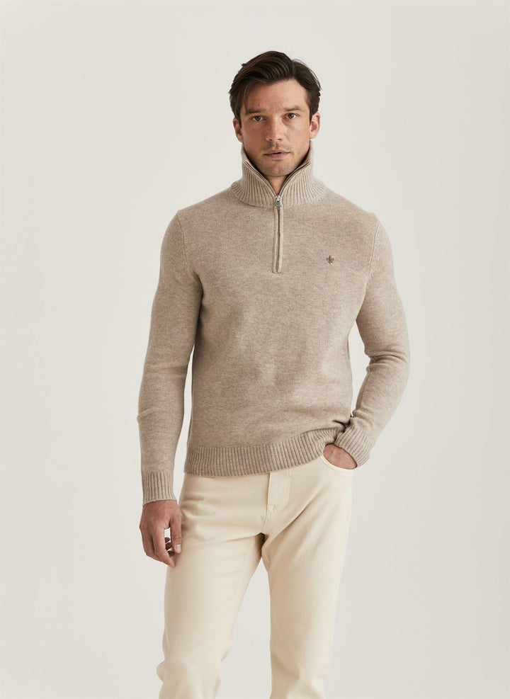 Hertford Half Zip  Khaki