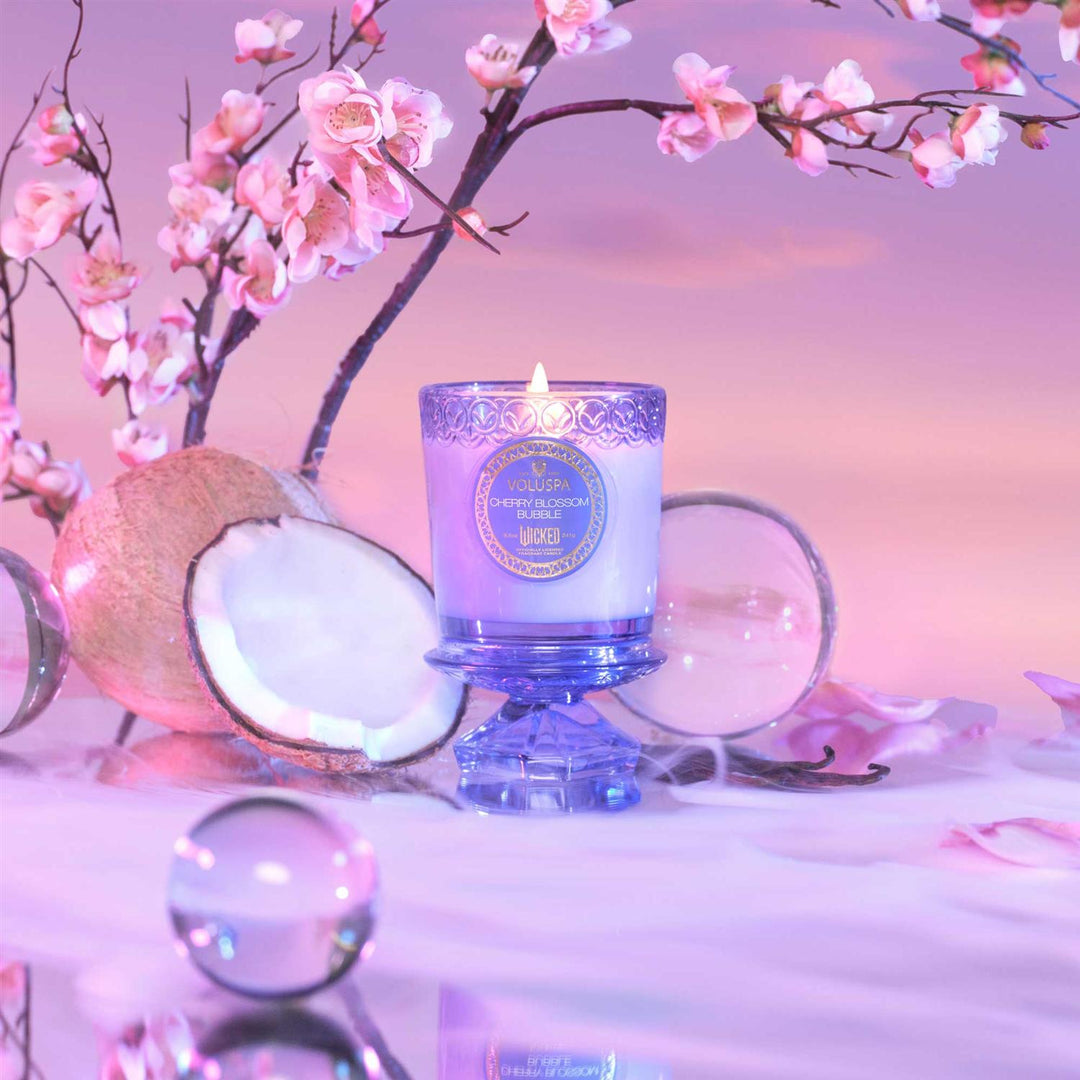 BOXED CANDLE 60T  Cherry Blossom Bubble