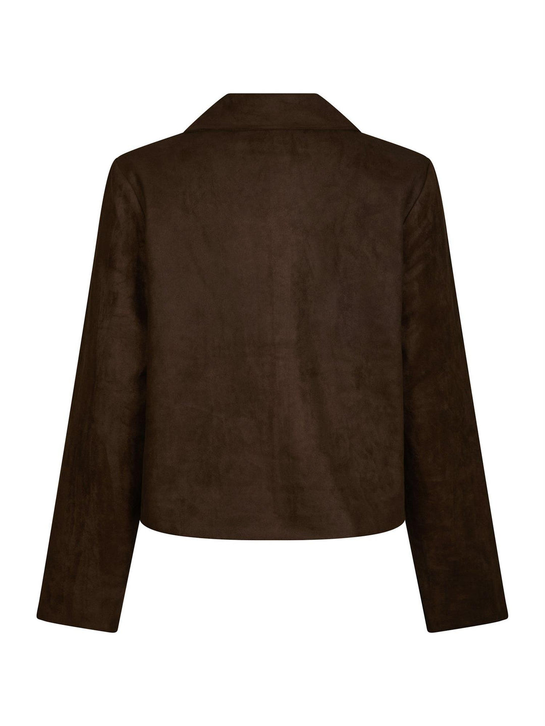 NILO FAUX SUEDE JACKET  Dk.Brown