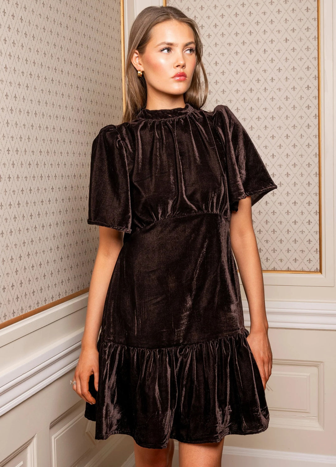 Jolie Dress  Velvet Toffee