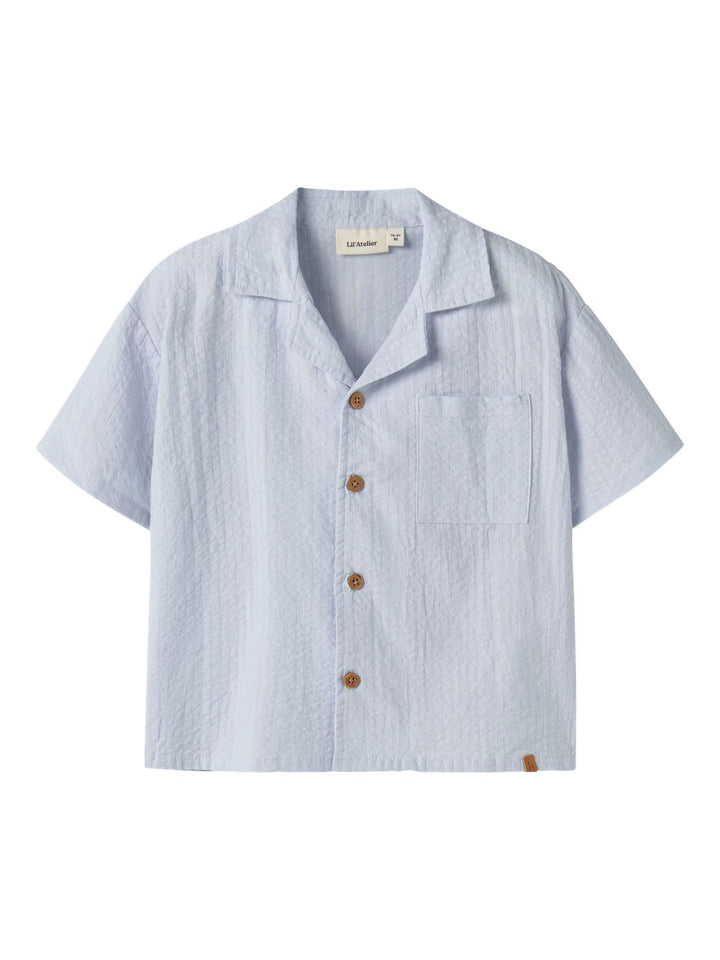 Homan Mak Ss Loose Shirt  Lyseblå