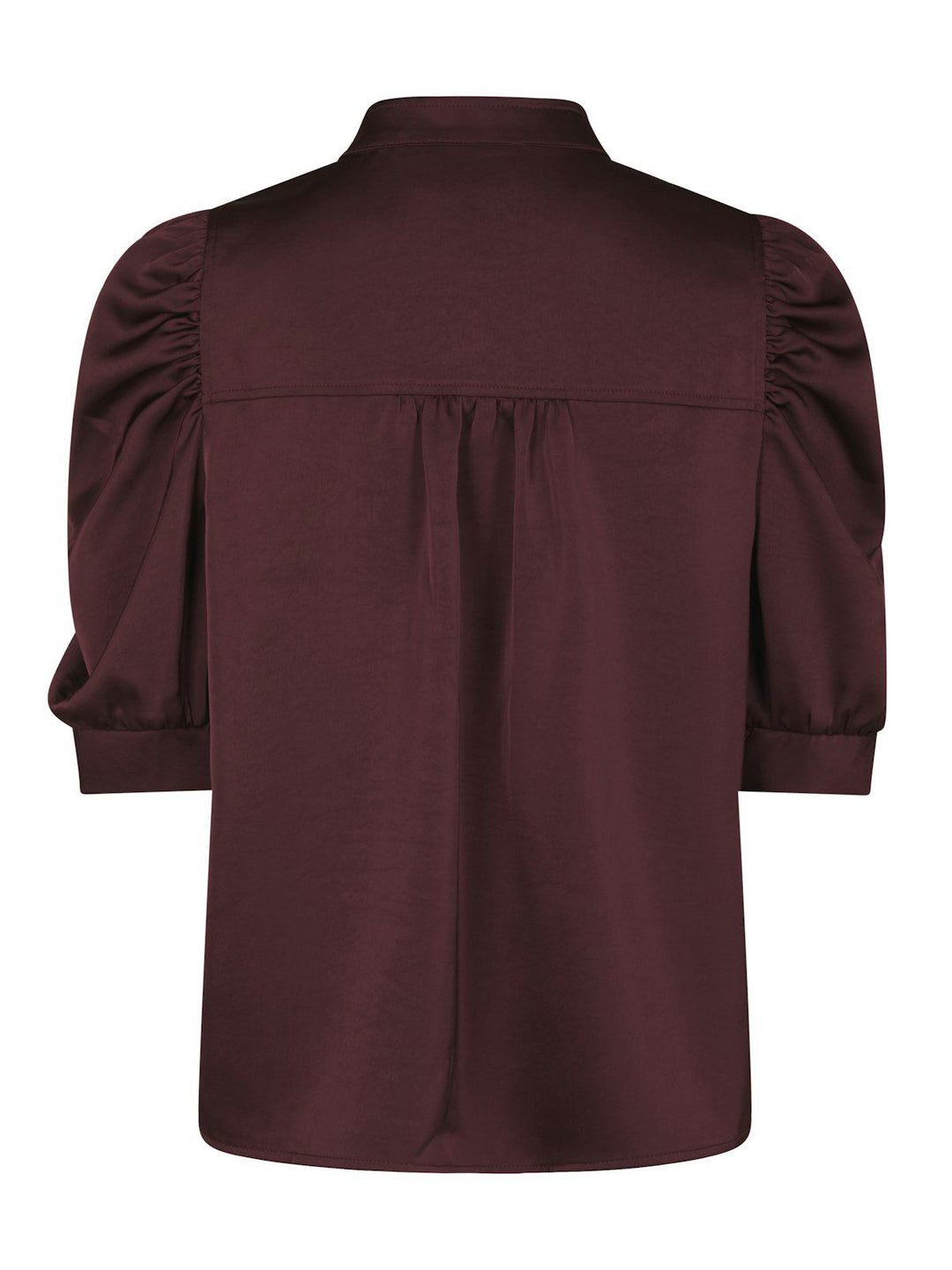 Roella Heavy Sateen Blouse  Burgundy