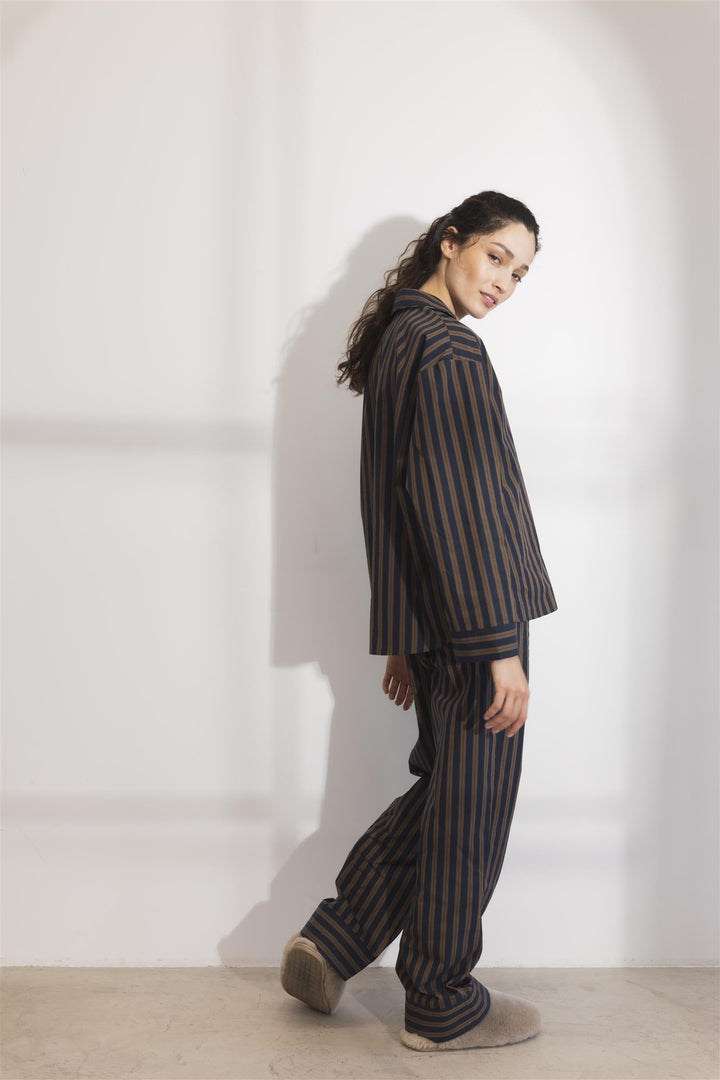 Soire Pyjamas Set Navy Stripe