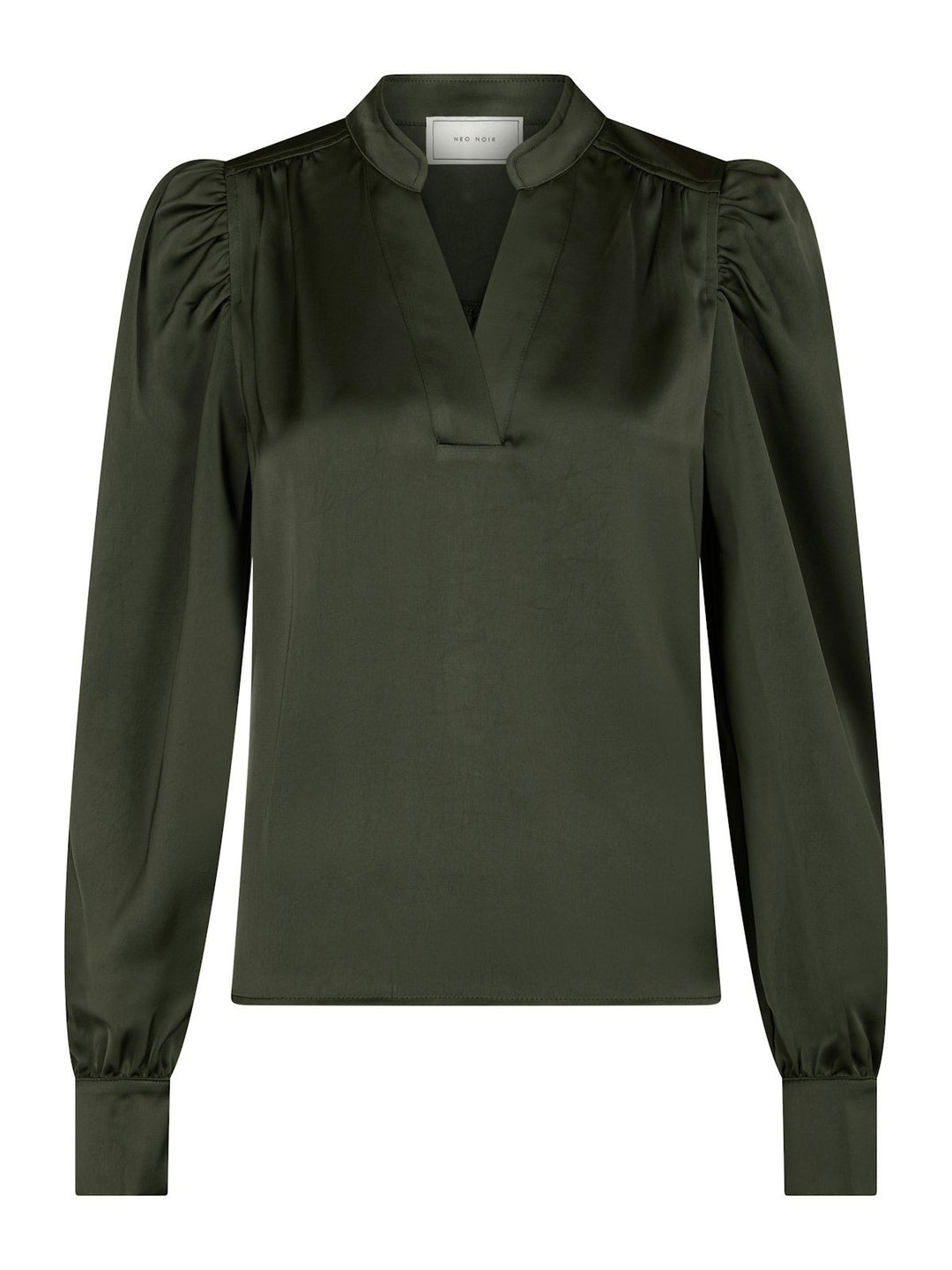 Rosslyn Heavy Sateen Blouse  Deep Green