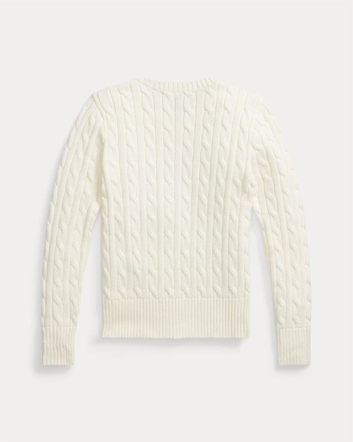 CABLE CN-SWEATER-PULLOVER  White
