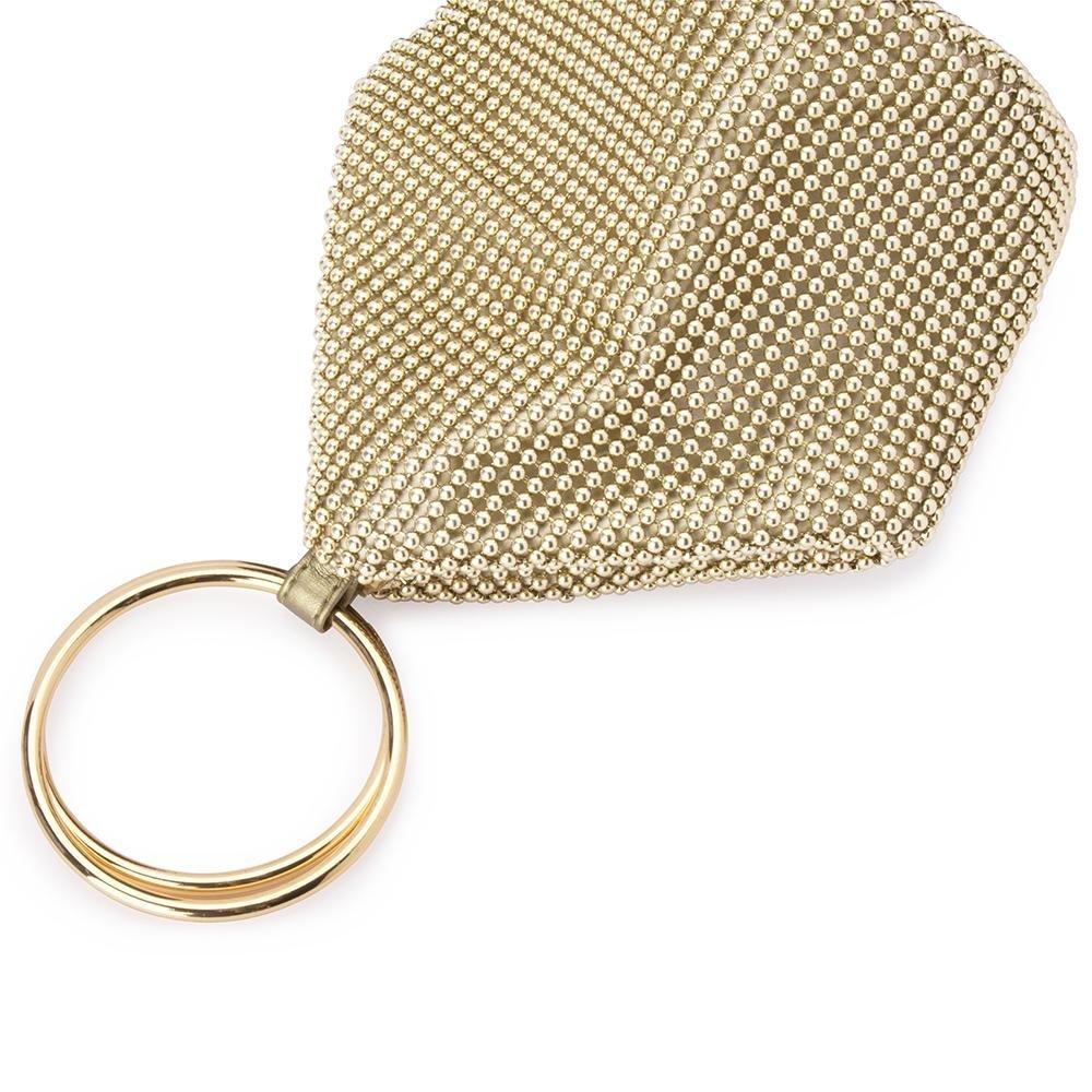 BIANCA Ball Mesh Handle Bag Gold