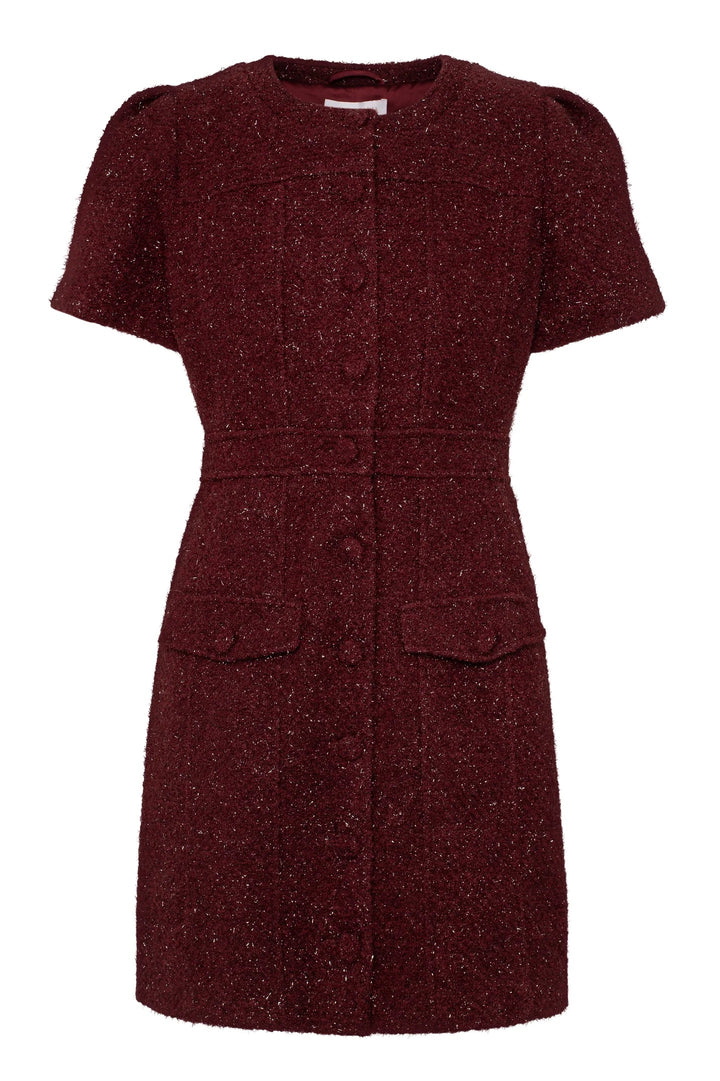 Stassie Mini Dress Burgundy