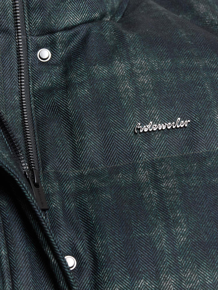 Selma Heritage Down Jacket  Blue Check