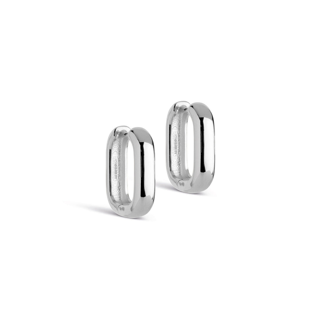 HOOPS, SQUARE 18 MM  Silver