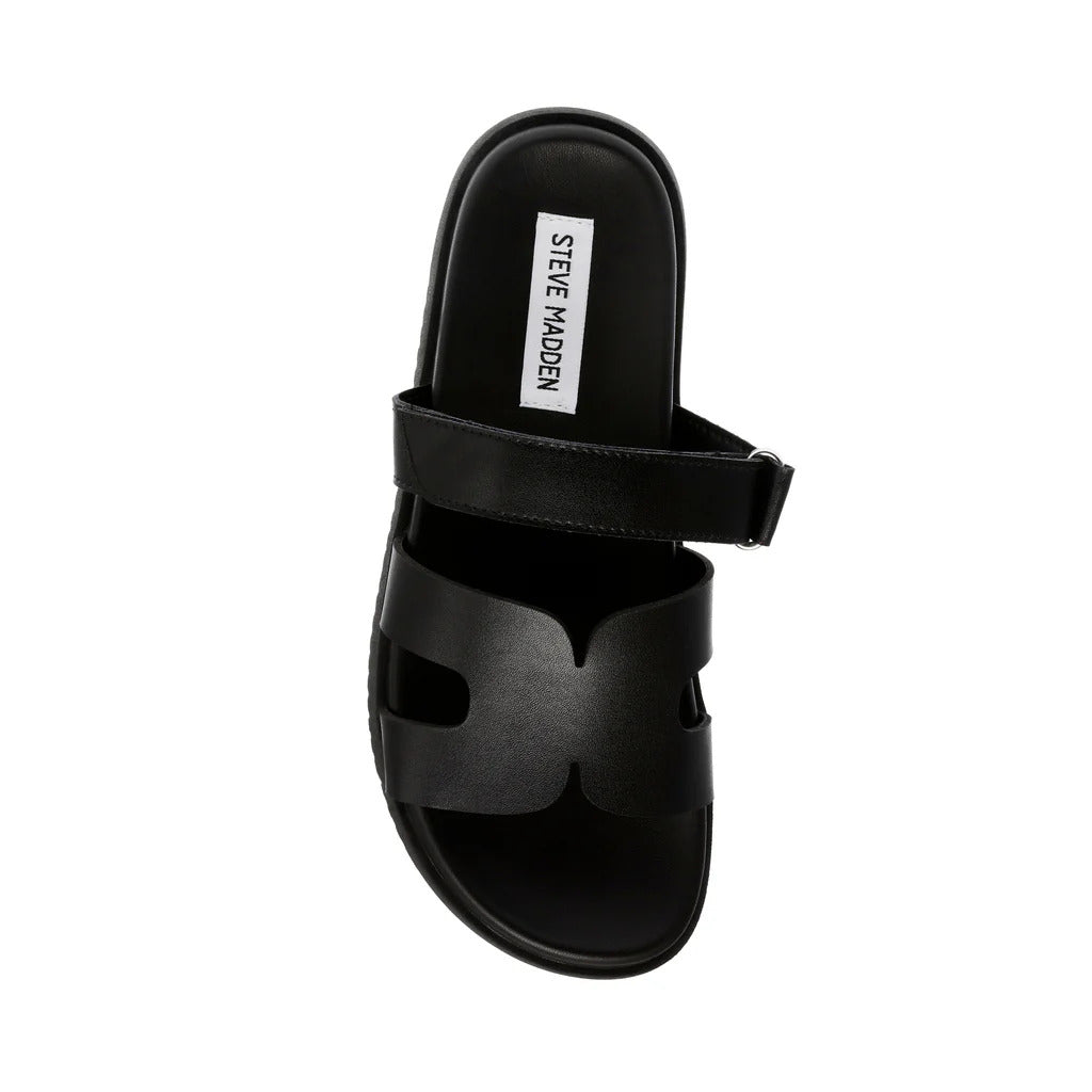 Missile Sandal  Blk Action Leather