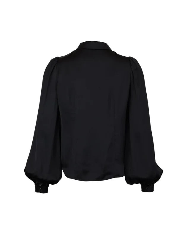 Satin Shirt  Black