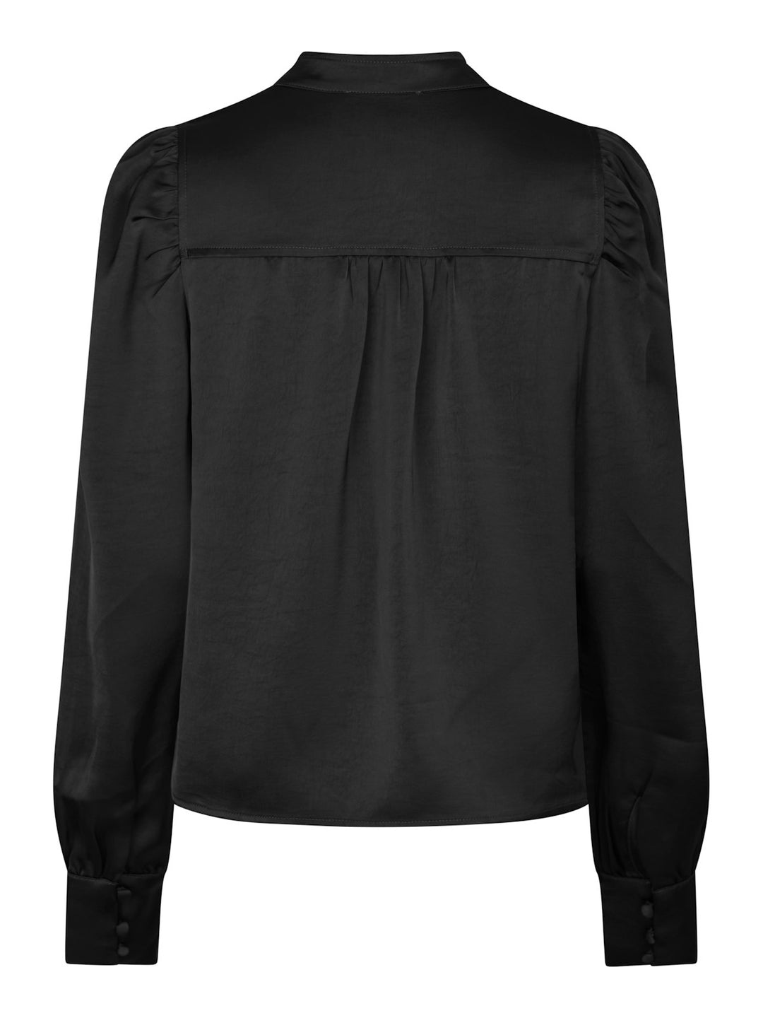 Rosslyn Heavy Sateen Blouse  Black