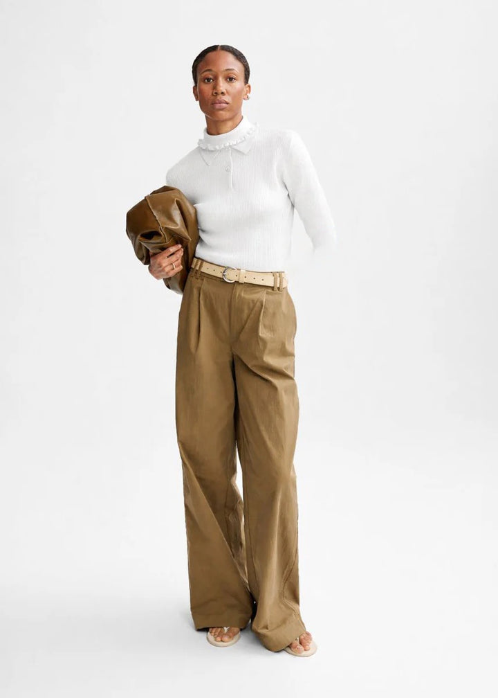 Ella Polo Knit  White