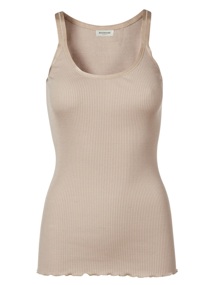 Belle U-neck Strap Elastic Top  Cacao