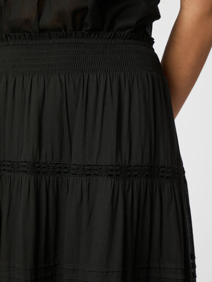 Felicia S Voile Skirt  Black