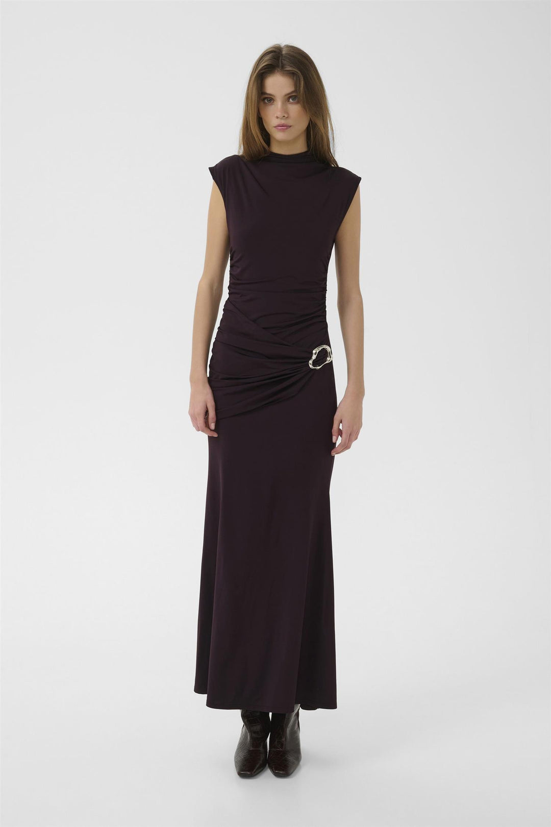 Gzseren Long Dress Deep Plum