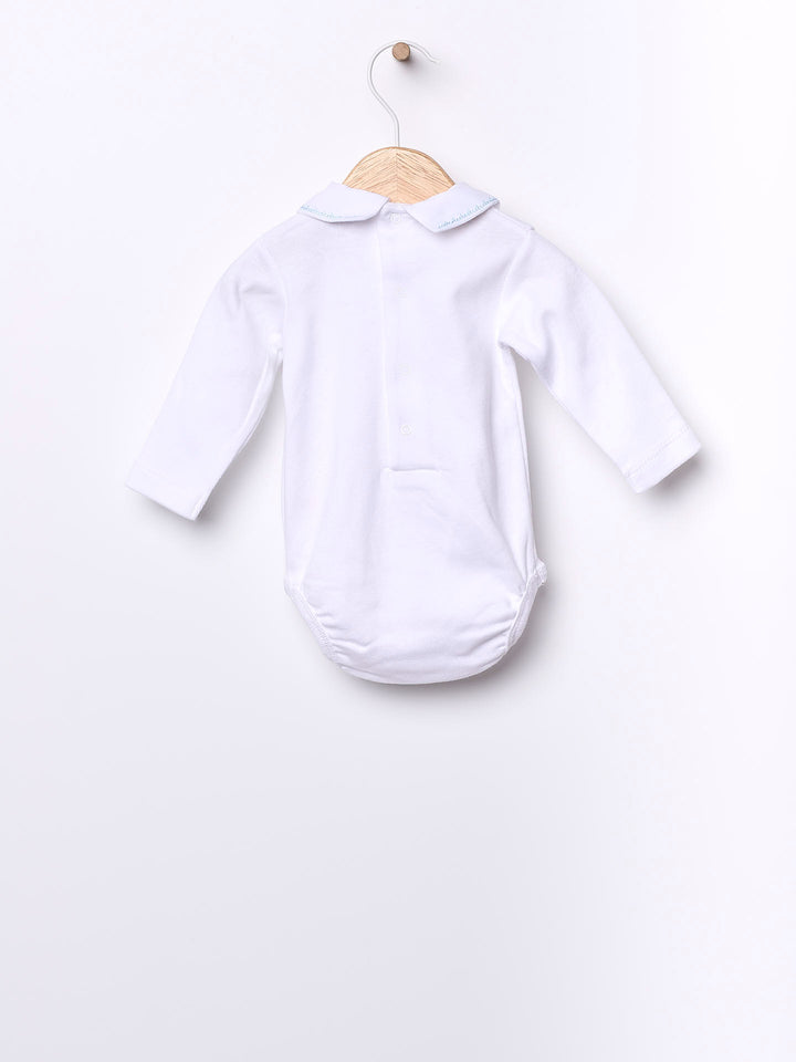 Body gola bico  Azul Bebe