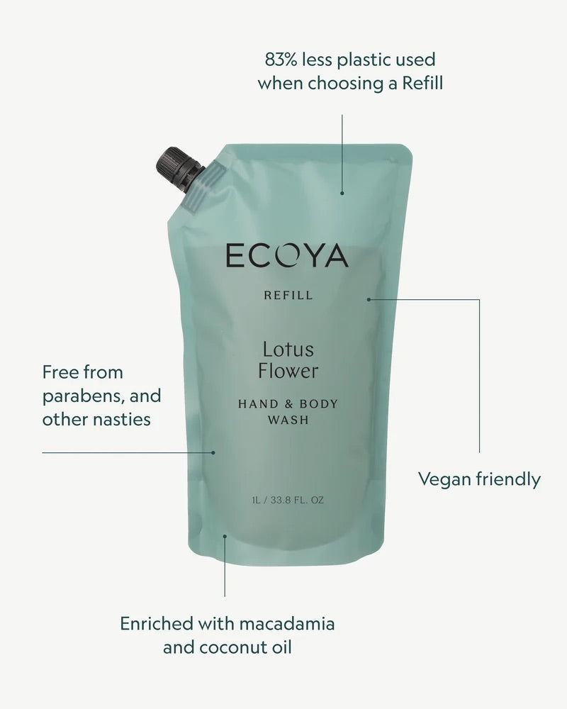 Refill Hand & Body Wash 1000ml  Lotus Flower