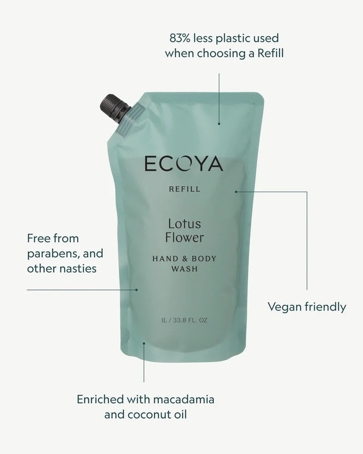Refill Hand & Body Wash 1000ml  Lotus Flower