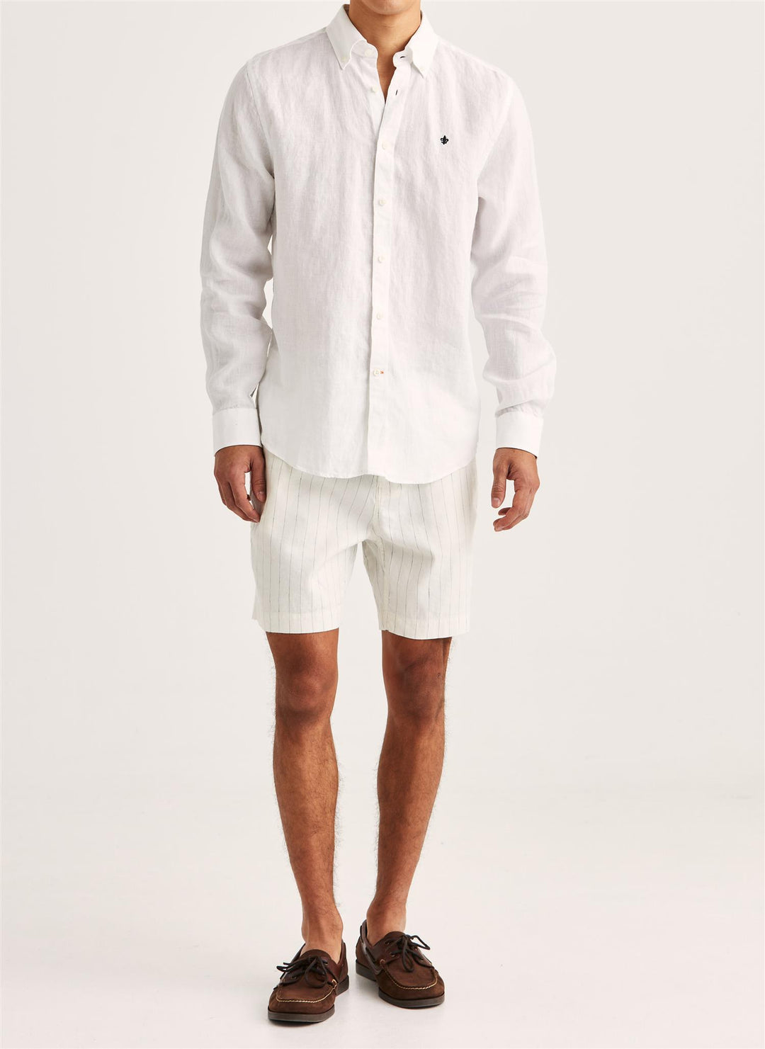 Douglas BD Linen Shirt LS  Off White