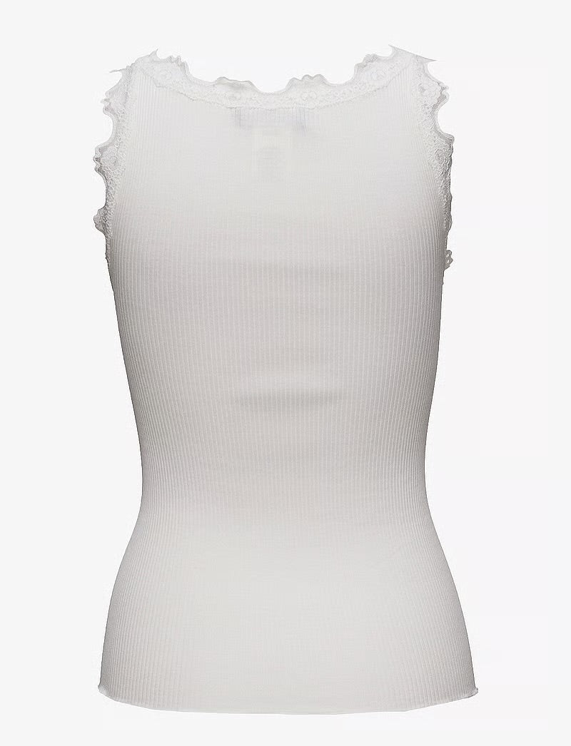 RWBabette SL U-neck Lace Top  New White